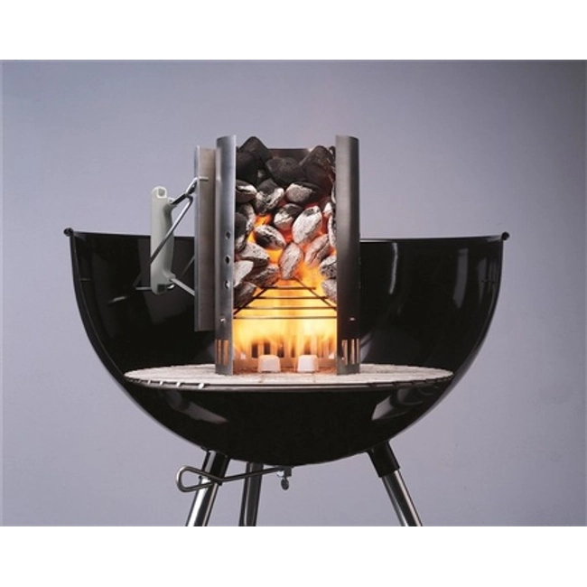 Vendita online Kit ciminiera di accensione BBQ Weber + 2 Kg. carbonella + 3 cubetti